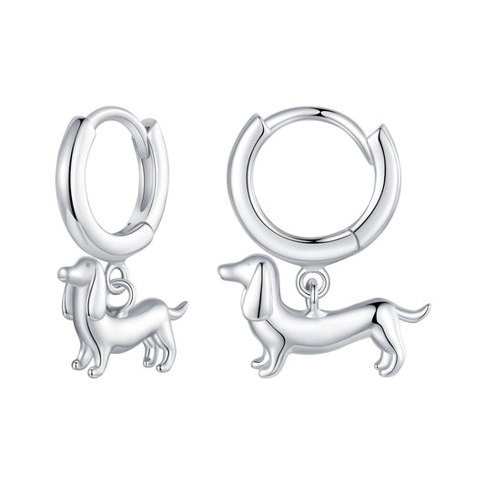 925 Sterling Silver & Plated White Gold Earrings for Women