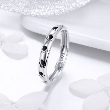 925 Sterling Silver Ring for Women - Size 5.0, Width 0.3cm