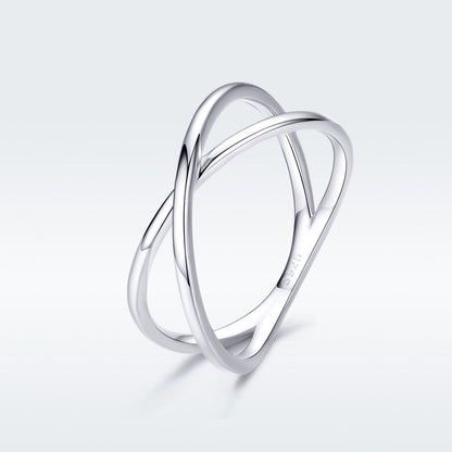 925 Sterling Silver Plated Platinum Ring Size 5.0 for Women