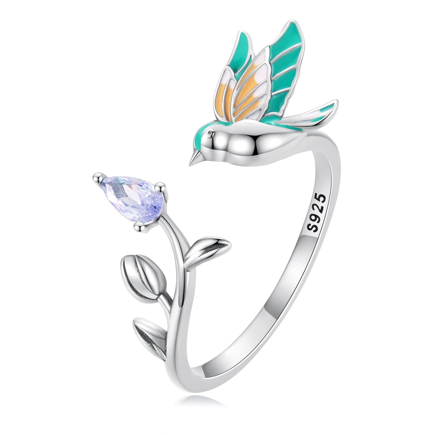 925 Sterling Silver 0.16cm Pavé Setting CZ Ring