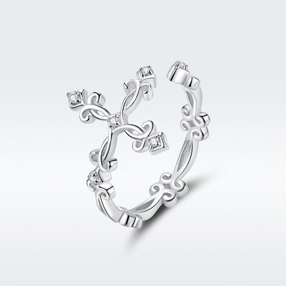 S925 Sterling Silver 0.4cm Width Pavé Setting CZ Ring