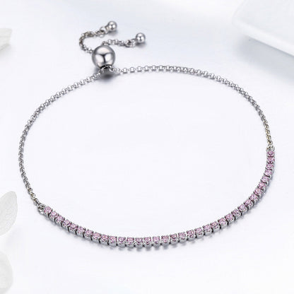 925 Sterling Silver Bracelet 27cm for Women