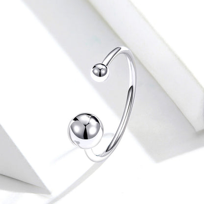 S925 Sterling Silver Plated Platinum Ring