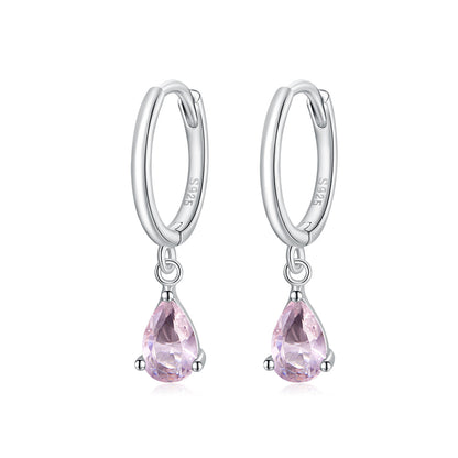 925 Sterling Silver Earrings with Pavé Setting CZ