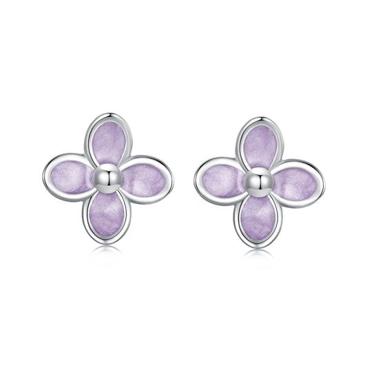 925 Sterling Silver Earrings with Enamel Process for Women