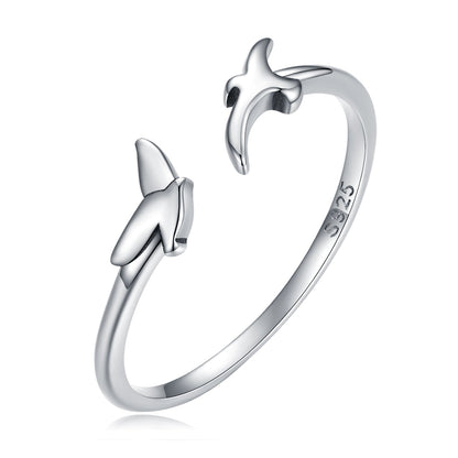 S925 Oxidized Silver 0.15cm Ring
