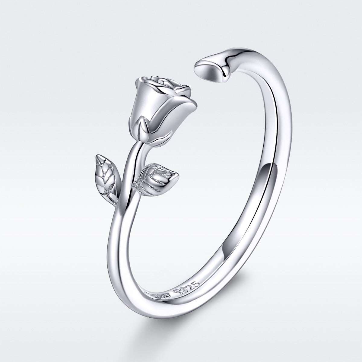 S925 Sterling Silver Plated Platinum Ring for Women
