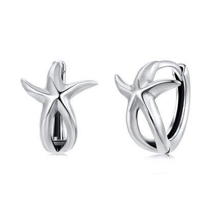 925 Sterling Silver Oxidized Silver Earrings 1.2*1.5cm for Women