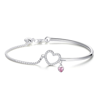 925 Sterling Silver Bracelet 19cm for Women