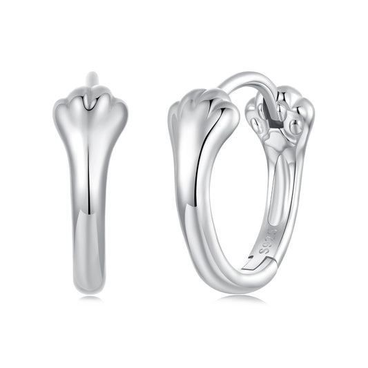 925 Sterling Silver Plated White Gold Earrings for Women