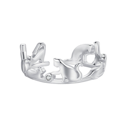 925 Sterling Silver Pavé Setting CZ Ring - Width 1.5-6.5mm for Women