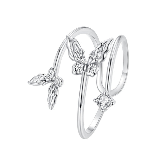 925 Sterling Silver Pavé Setting CZ Ring