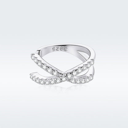 925 Sterling Silver Earrings with Pavé Setting CZ - 1.2cm Diameter
