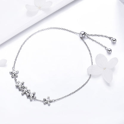 925 Sterling Silver Bracelet 22cm for Women