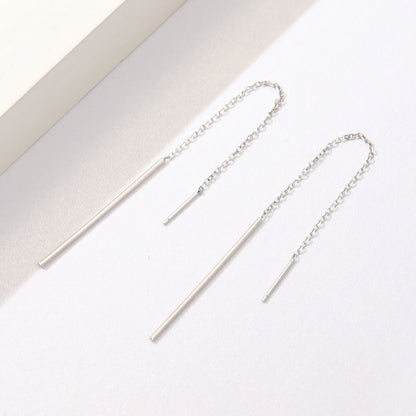925 Sterling Silver Plated Platinum Earrings