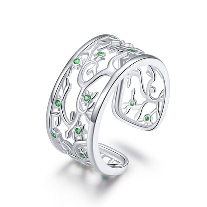 S925 Sterling Silver Pavé Setting CZ Ring