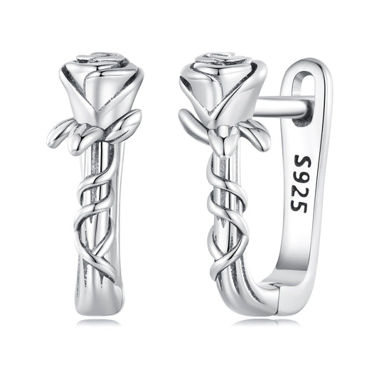 925 Sterling Silver Earrings with Oxidized Finish for Women