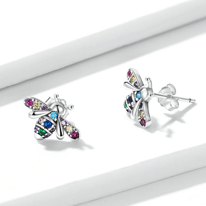 925 Sterling Silver Pavé Setting CZ Earrings for Women