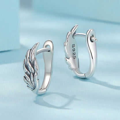 925 Sterling Silver Earrings with Oxidized Finish, 1.3x0.5cm for Women