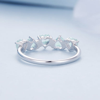 925 Sterling Silver Ring with 4.5mm Pavé Set CZ, Size 7, for Women
