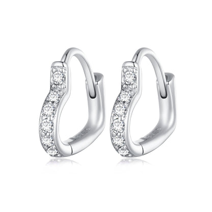 925 Sterling Silver Earrings with Pavé Setting CZ for Women