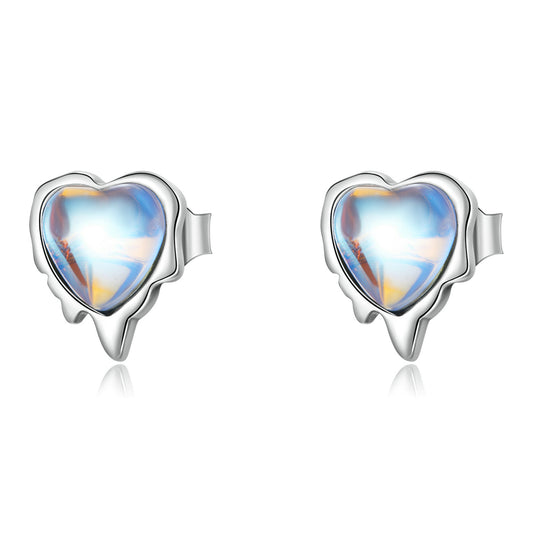 925 Sterling Silver Moonstone Earrings for Women