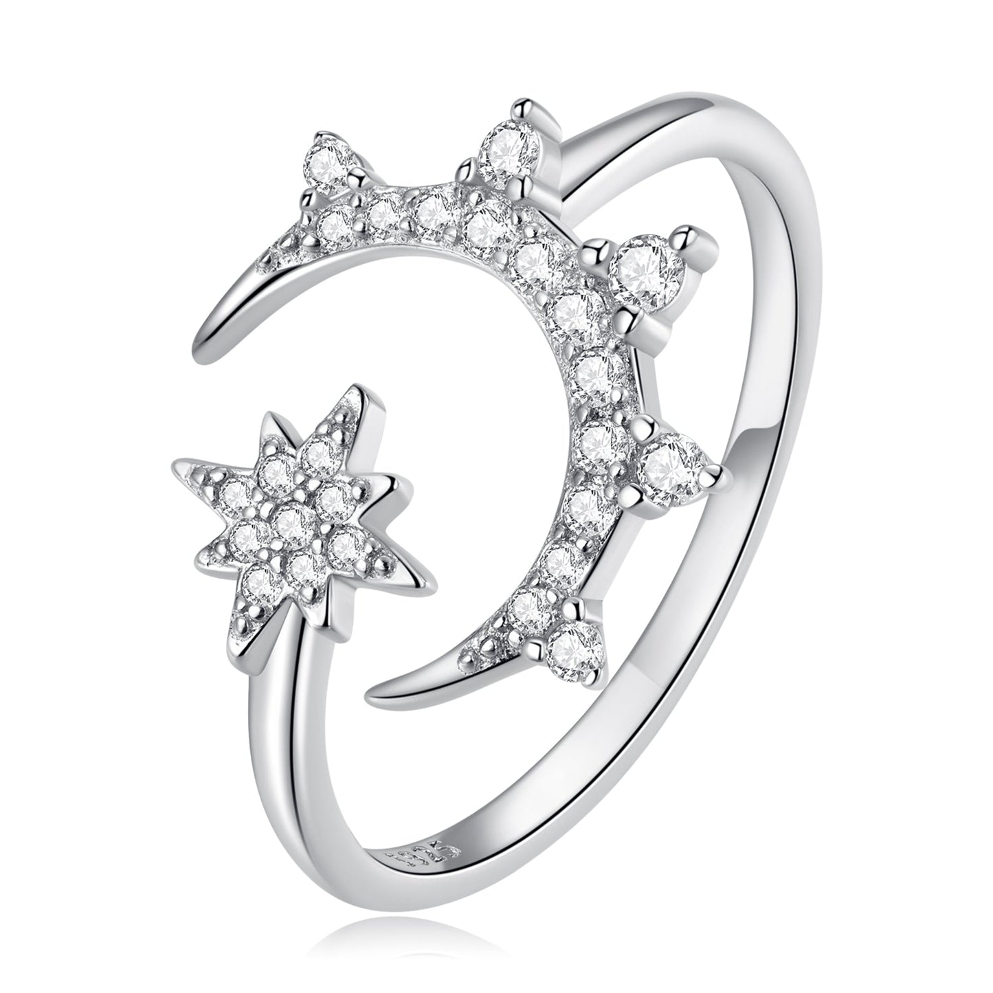 925 Sterling Silver Pavé Setting CZ Ring
