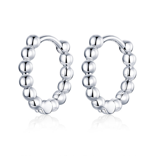 925 Sterling Silver Plated Platinum Earrings for Women