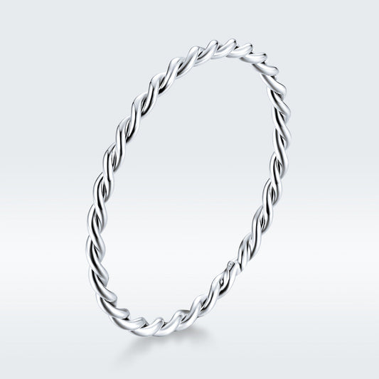 925 Sterling Silver Plated Platinum Ring Size 6.0 for Women