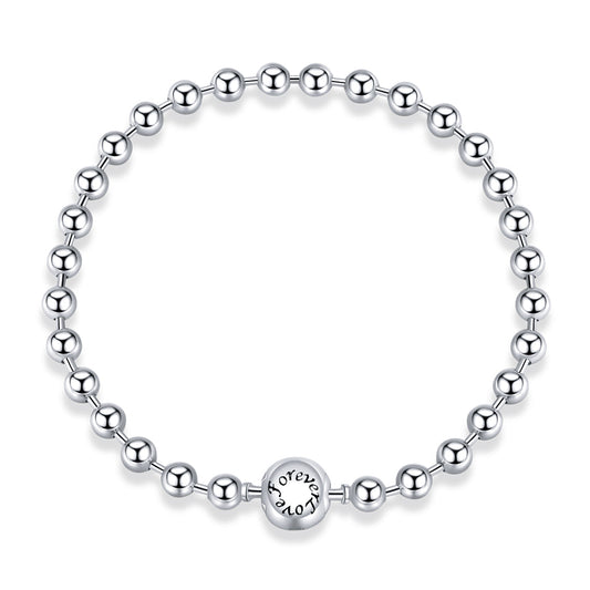 925 Sterling Silver Bracelet 17cm Oxidized & Platinum Plated for Women