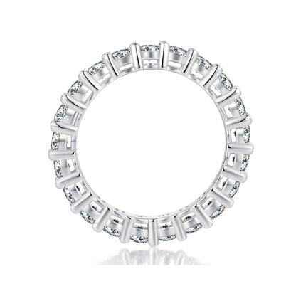 925 Sterling Silver Moissanite 0.1ct Ring Size 6 for Women