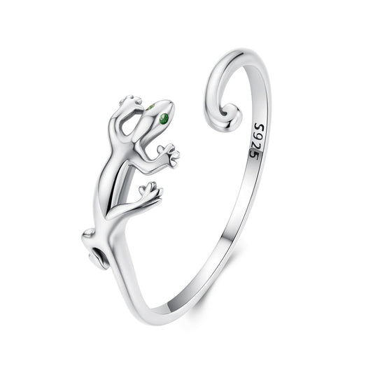 Bague en argent sterling 925 oxydé serti pavé de zircones cubiques