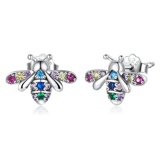 925 Sterling Silver Pavé Setting CZ Earrings for Women