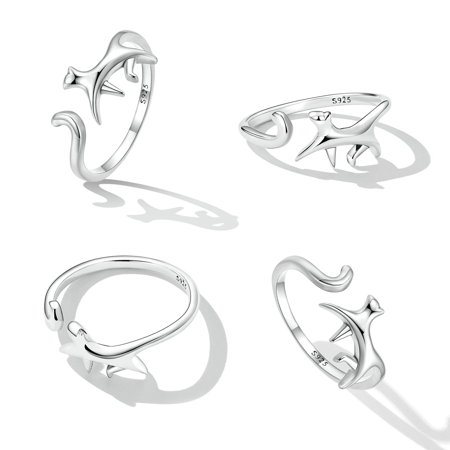 925 Sterling Silver Oxidized Ring for Women