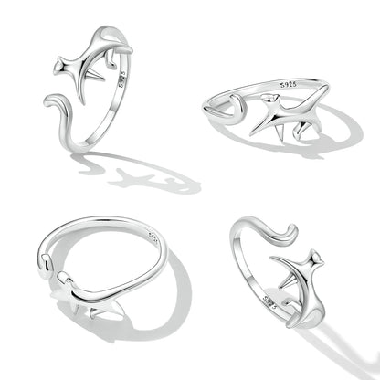 925 Sterling Silver Oxidized Ring for Women