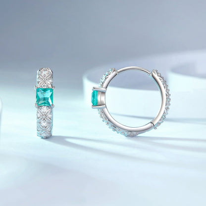 925 Sterling Silver Pavé Setting CZ Earrings for Women