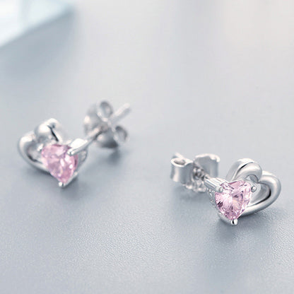 925 Sterling Silver Earrings with Pavé Setting CZ for Women