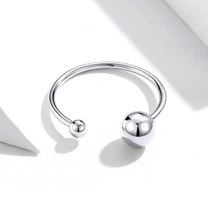S925 Sterling Silver Plated Platinum Ring
