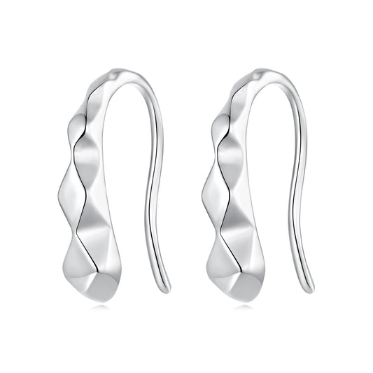 925 Sterling Silver White Gold Plated Earrings