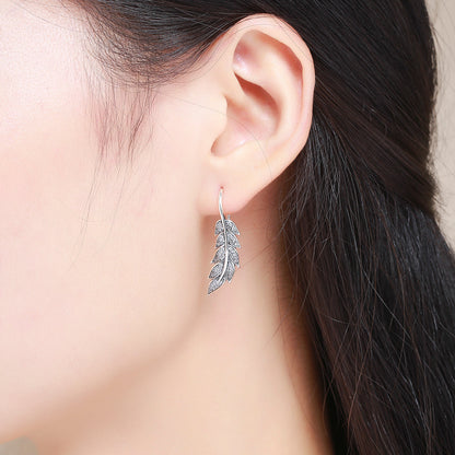 925 Sterling Silver Earrings with Pavé Setting CZ