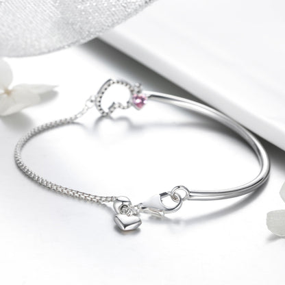 925 Sterling Silver Bracelet 19cm for Women