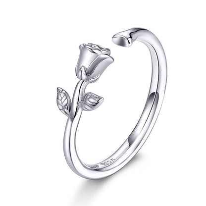 S925 Sterling Silver Plated Platinum Ring for Women