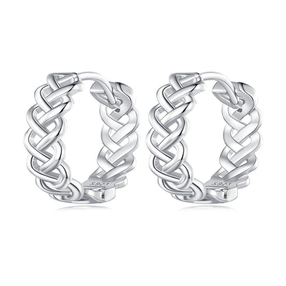 925 Sterling Silver Earrings with Platinum Plating for Women