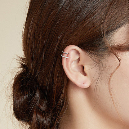 925 Sterling Silver Plated Platinum CZ Earrings for Women