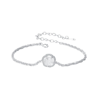 925 Sterling Silver Bracelet 150mm with CZ and Resin