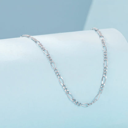 925 Sterling Silver Plated Platinum Necklace for Women