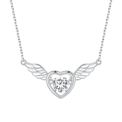 925 Sterling Silver Adjustable Necklace with Zircon and CZ for Women