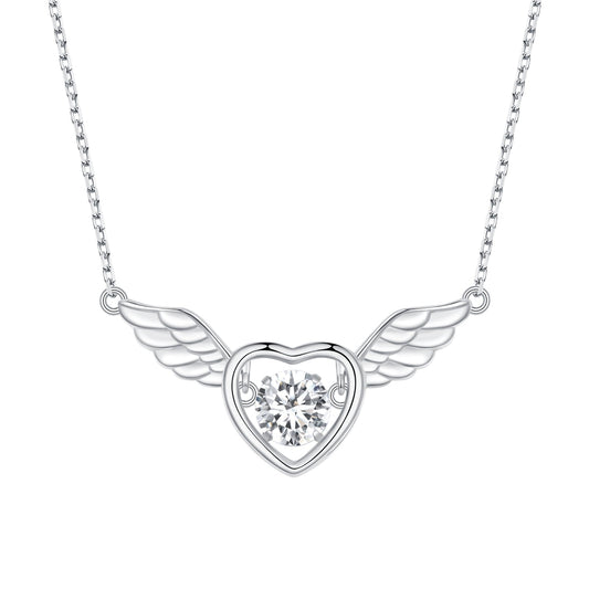 925 Sterling Silver Adjustable Necklace with Zircon and CZ for Women