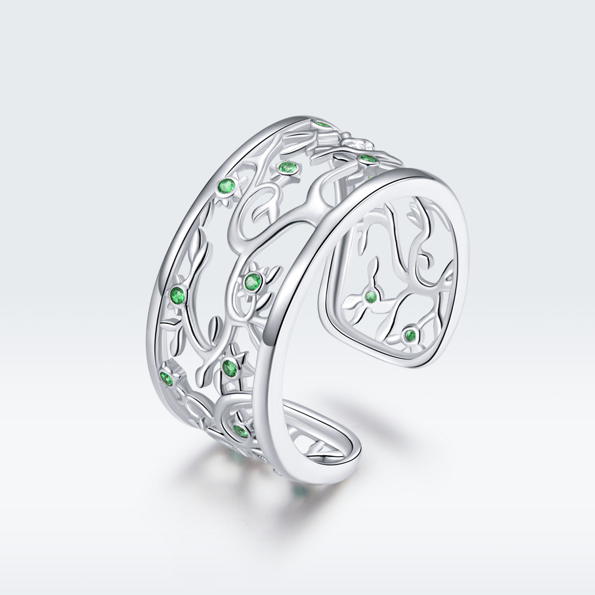 S925 Sterling Silver Pavé Setting CZ Ring
