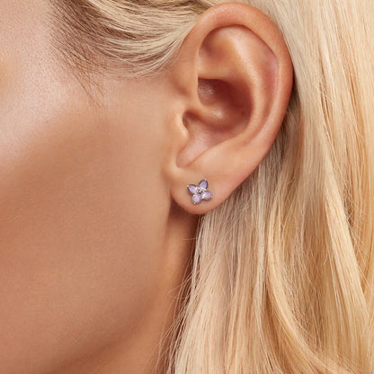 925 Sterling Silver Earrings with Enamel Process for Women